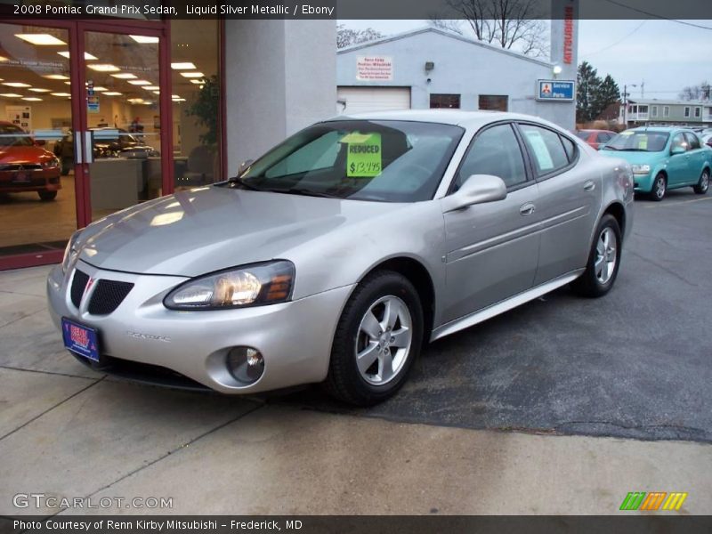 Liquid Silver Metallic / Ebony 2008 Pontiac Grand Prix Sedan