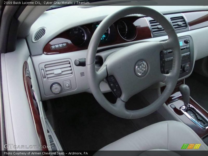Cyber Gray Metallic / Titanium 2009 Buick Lucerne CXL