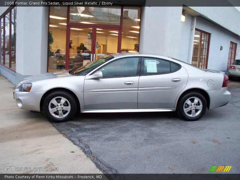 Liquid Silver Metallic / Ebony 2008 Pontiac Grand Prix Sedan