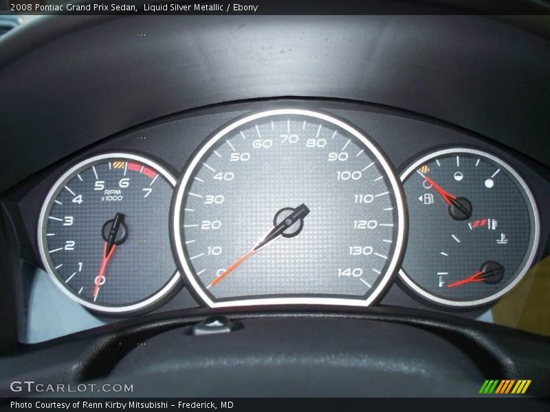 Liquid Silver Metallic / Ebony 2008 Pontiac Grand Prix Sedan