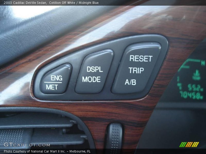 Cotillion Off White / Midnight Blue 2003 Cadillac DeVille Sedan
