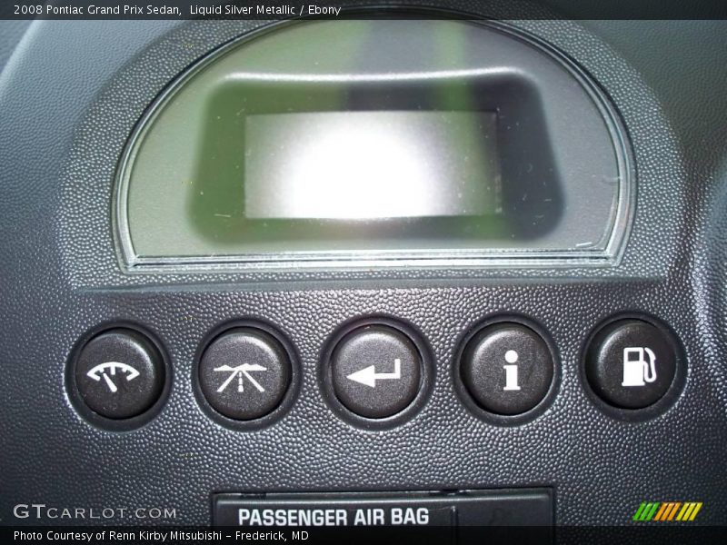 Liquid Silver Metallic / Ebony 2008 Pontiac Grand Prix Sedan