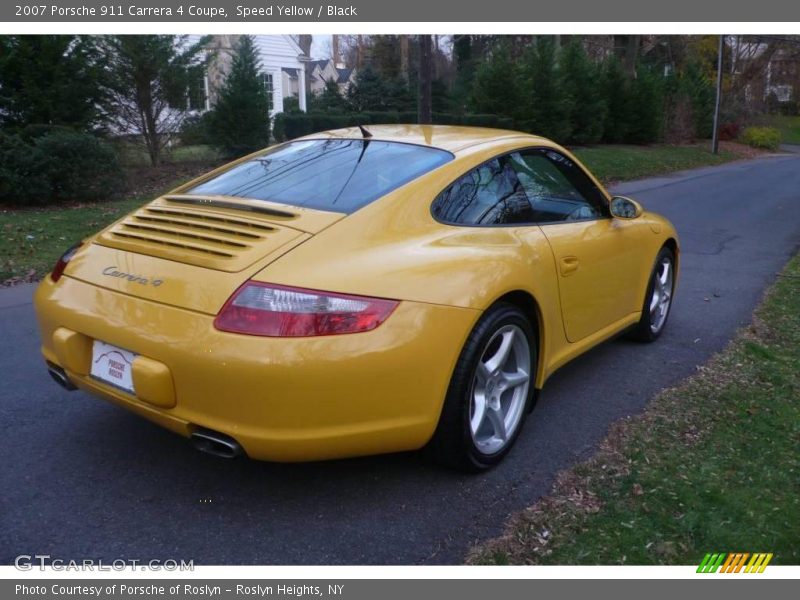 Speed Yellow / Black 2007 Porsche 911 Carrera 4 Coupe