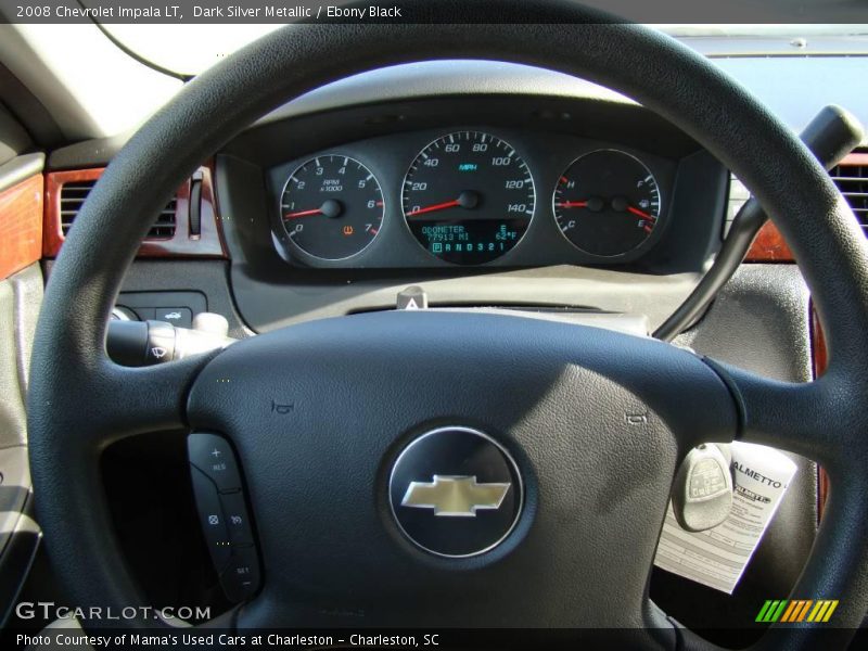 Dark Silver Metallic / Ebony Black 2008 Chevrolet Impala LT