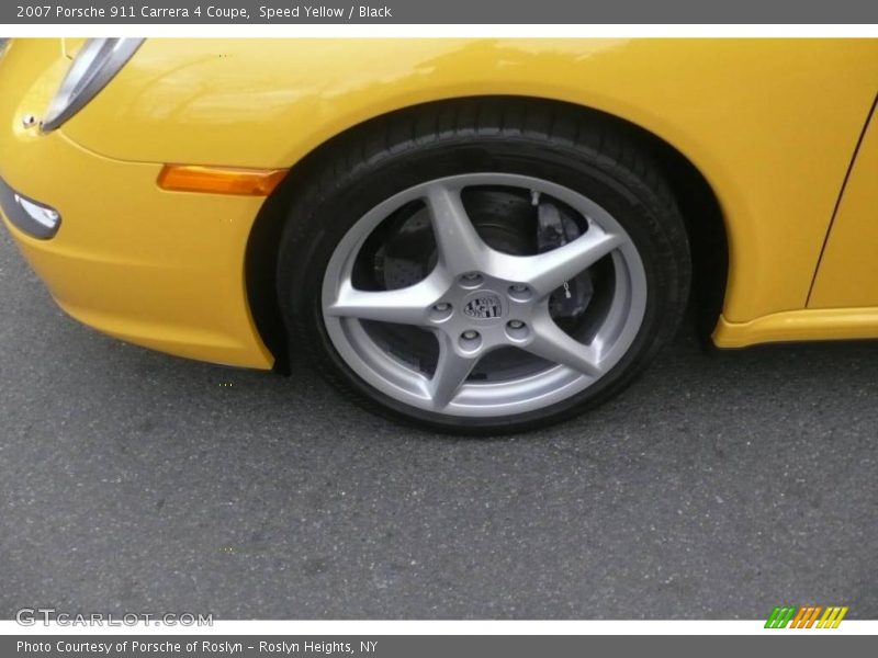 Speed Yellow / Black 2007 Porsche 911 Carrera 4 Coupe