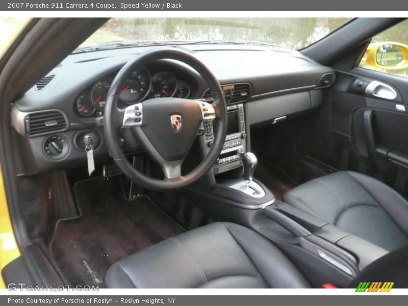 Speed Yellow / Black 2007 Porsche 911 Carrera 4 Coupe