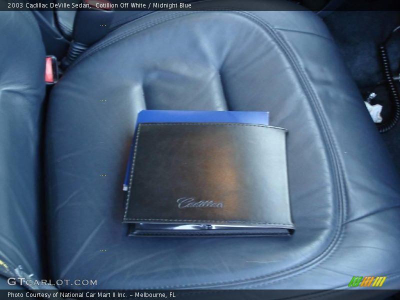Cotillion Off White / Midnight Blue 2003 Cadillac DeVille Sedan