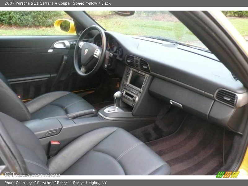 Speed Yellow / Black 2007 Porsche 911 Carrera 4 Coupe