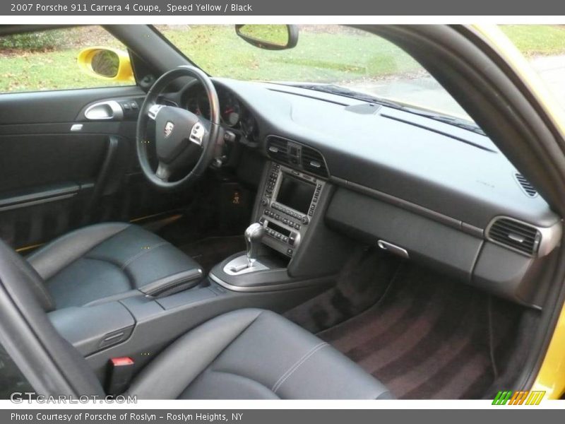 Speed Yellow / Black 2007 Porsche 911 Carrera 4 Coupe