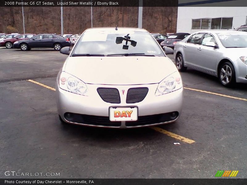 Liquid Silver Metallic / Ebony Black 2008 Pontiac G6 GT Sedan