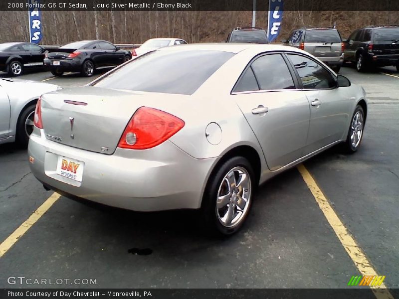 Liquid Silver Metallic / Ebony Black 2008 Pontiac G6 GT Sedan