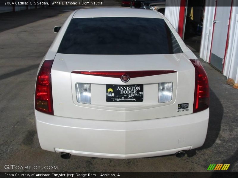 White Diamond / Light Neutral 2004 Cadillac CTS Sedan