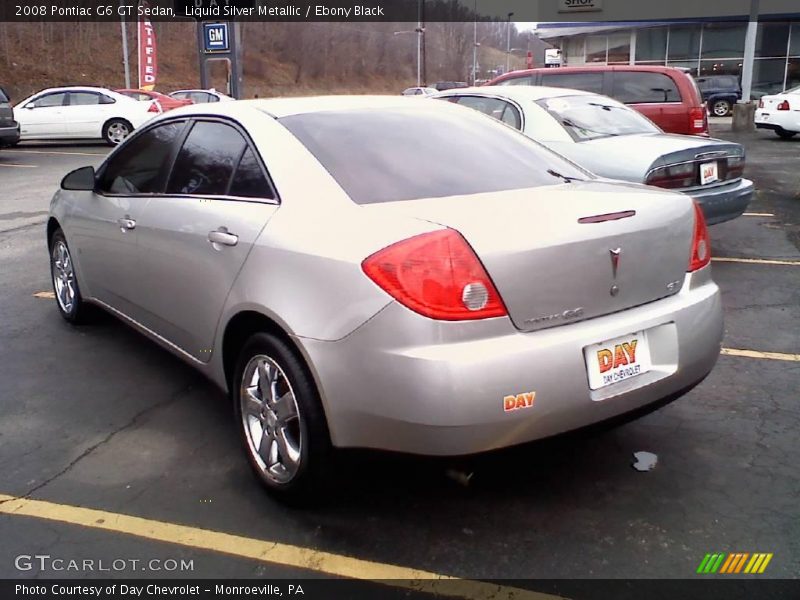 Liquid Silver Metallic / Ebony Black 2008 Pontiac G6 GT Sedan