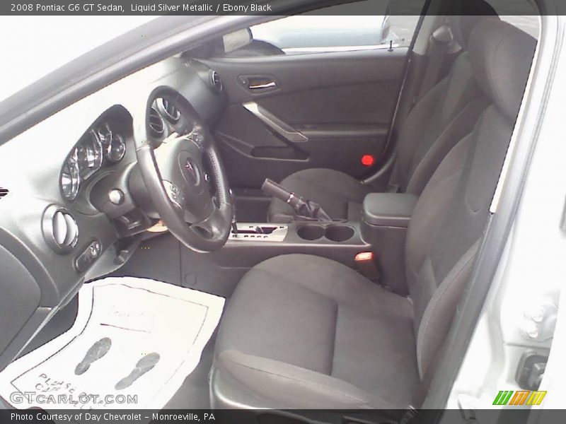 Liquid Silver Metallic / Ebony Black 2008 Pontiac G6 GT Sedan
