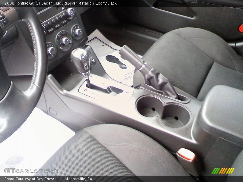 Liquid Silver Metallic / Ebony Black 2008 Pontiac G6 GT Sedan