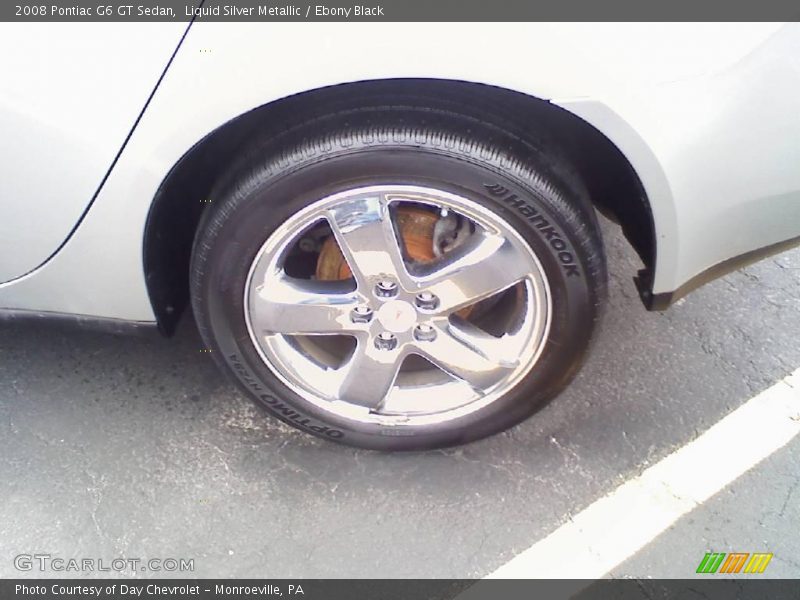 Liquid Silver Metallic / Ebony Black 2008 Pontiac G6 GT Sedan