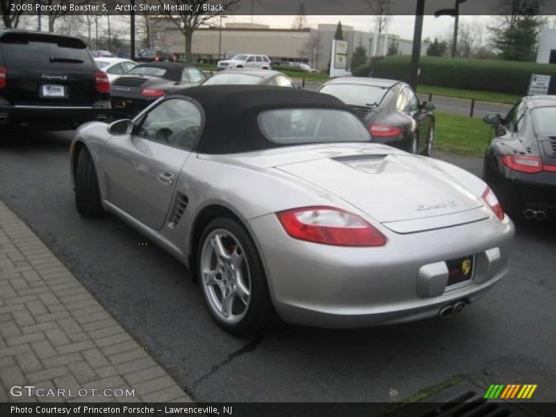 Arctic Silver Metallic / Black 2008 Porsche Boxster S