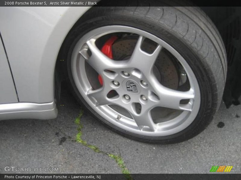 Arctic Silver Metallic / Black 2008 Porsche Boxster S