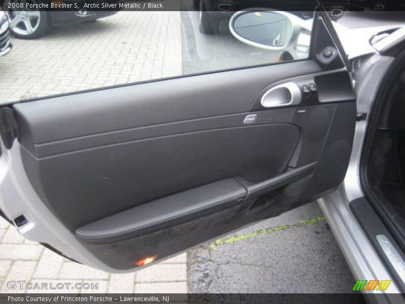 Arctic Silver Metallic / Black 2008 Porsche Boxster S