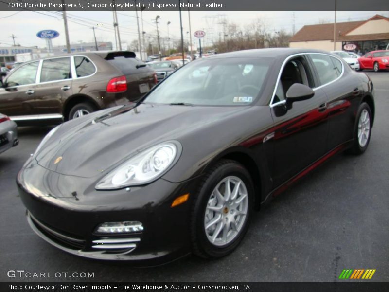 Carbon Grey Metallic / Espresso Natural Leather 2010 Porsche Panamera S