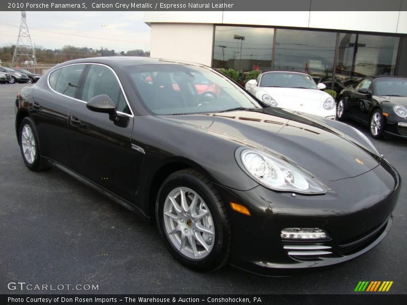 Carbon Grey Metallic / Espresso Natural Leather 2010 Porsche Panamera S