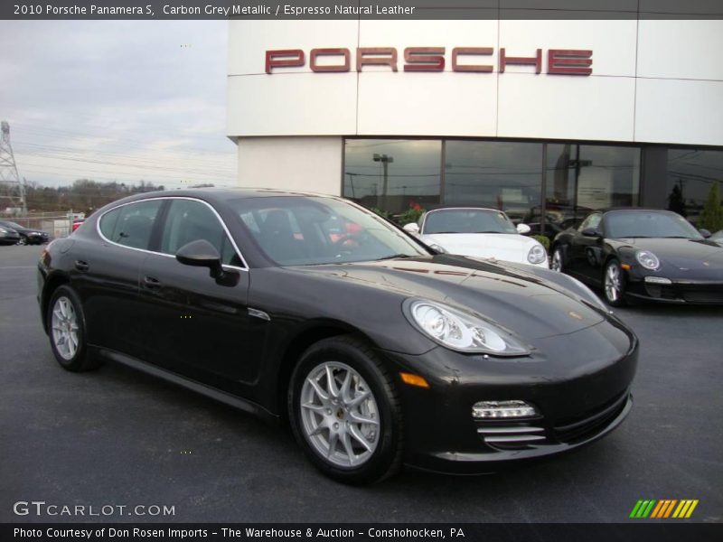 Carbon Grey Metallic / Espresso Natural Leather 2010 Porsche Panamera S