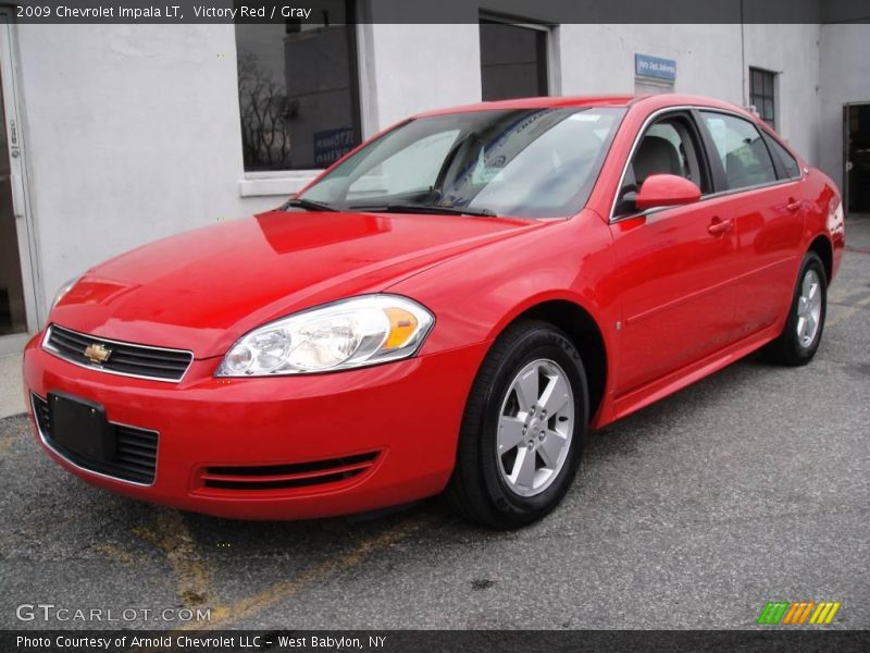 Victory Red / Gray 2009 Chevrolet Impala LT