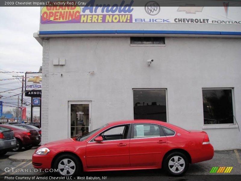 Victory Red / Gray 2009 Chevrolet Impala LT