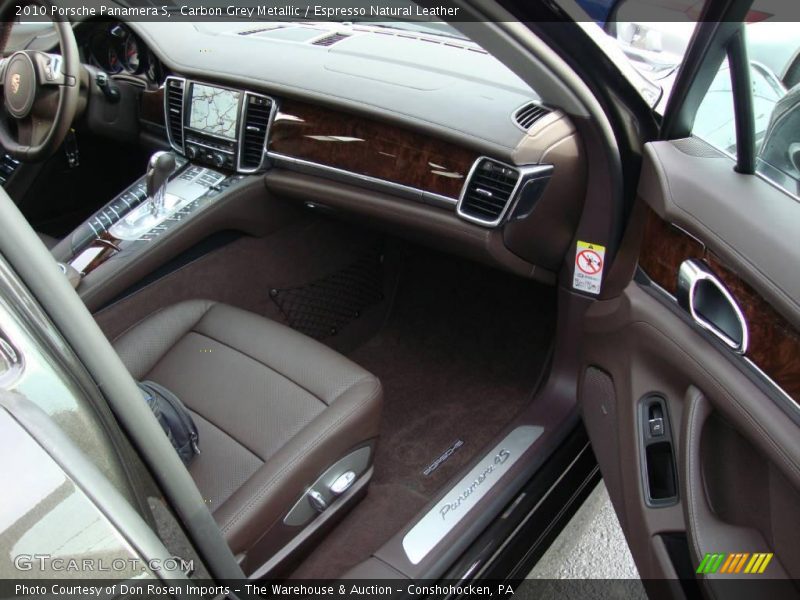 Carbon Grey Metallic / Espresso Natural Leather 2010 Porsche Panamera S