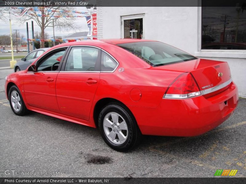 Victory Red / Gray 2009 Chevrolet Impala LT