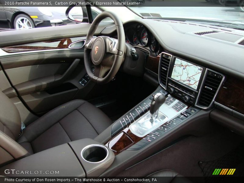 Carbon Grey Metallic / Espresso Natural Leather 2010 Porsche Panamera S