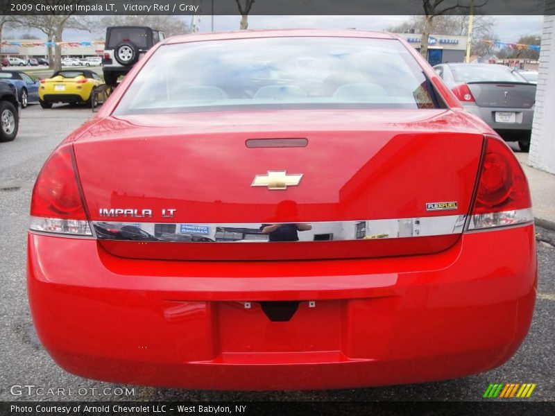 Victory Red / Gray 2009 Chevrolet Impala LT