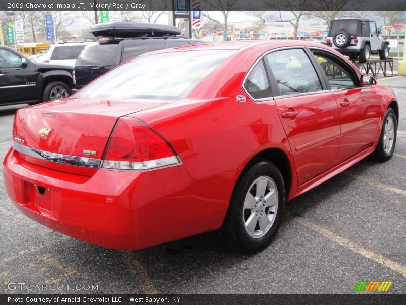 Victory Red / Gray 2009 Chevrolet Impala LT