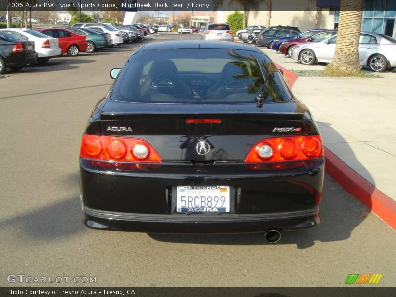 Nighthawk Black Pearl / Ebony 2006 Acura RSX Type S Sports Coupe