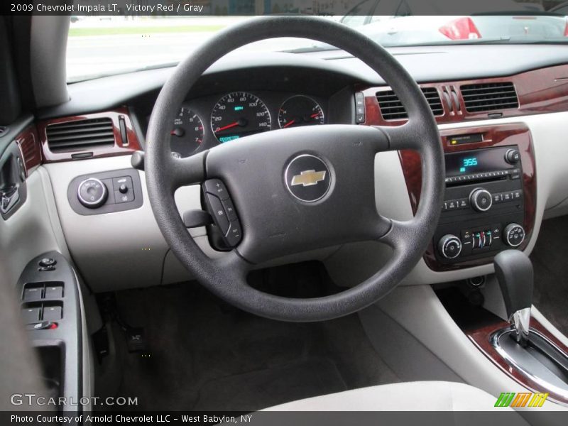 Victory Red / Gray 2009 Chevrolet Impala LT