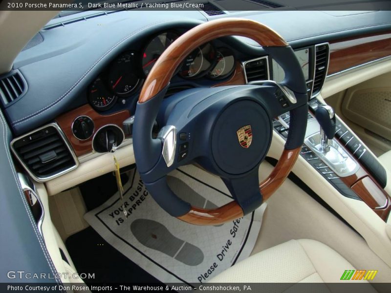 Dark Blue Metallic / Yachting Blue/Cream 2010 Porsche Panamera S