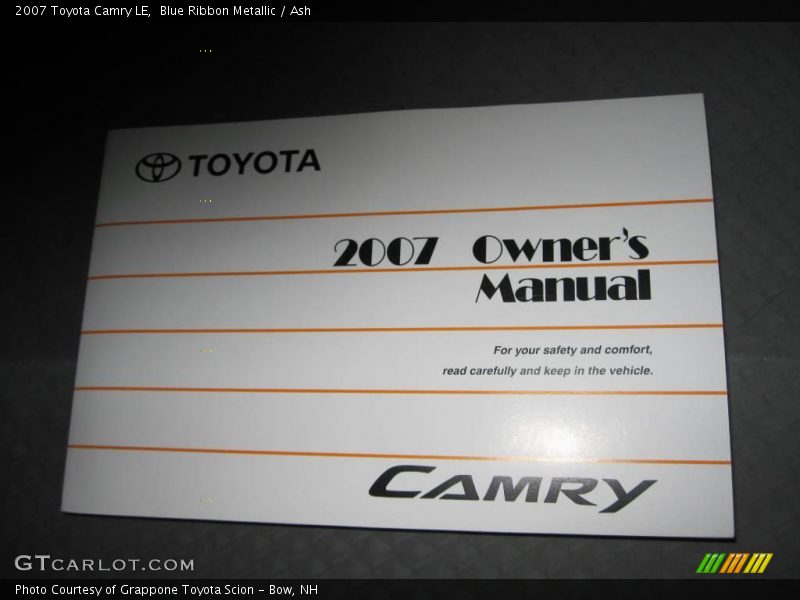 Blue Ribbon Metallic / Ash 2007 Toyota Camry LE
