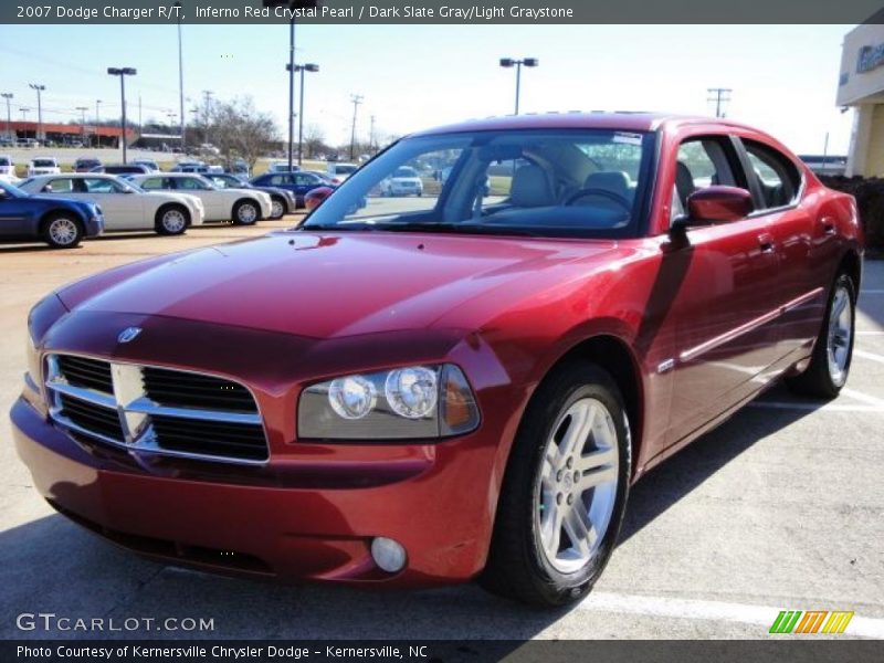 Inferno Red Crystal Pearl / Dark Slate Gray/Light Graystone 2007 Dodge Charger R/T