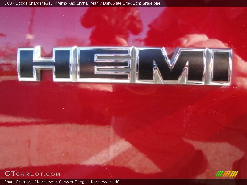 Inferno Red Crystal Pearl / Dark Slate Gray/Light Graystone 2007 Dodge Charger R/T
