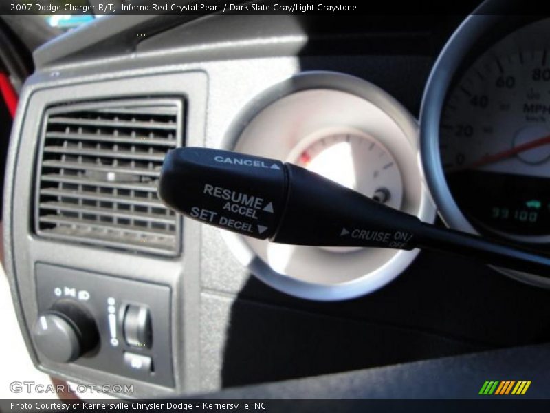 Inferno Red Crystal Pearl / Dark Slate Gray/Light Graystone 2007 Dodge Charger R/T
