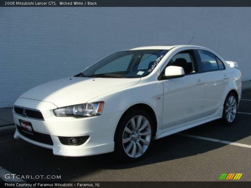 Wicked White / Black 2008 Mitsubishi Lancer GTS