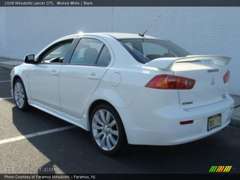Wicked White / Black 2008 Mitsubishi Lancer GTS