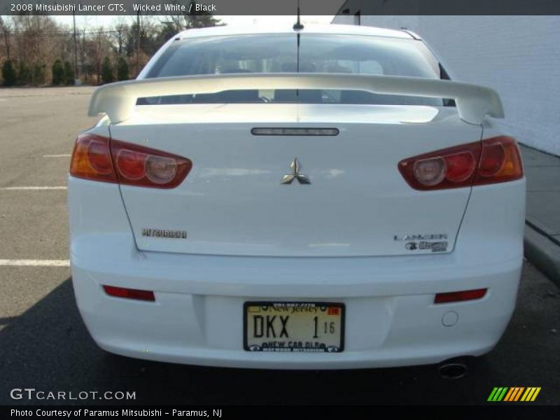 Wicked White / Black 2008 Mitsubishi Lancer GTS