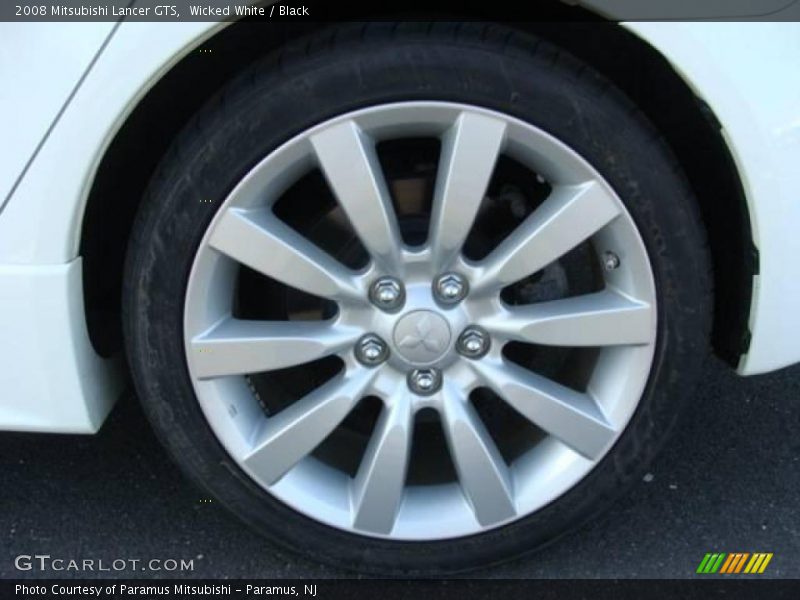 Wicked White / Black 2008 Mitsubishi Lancer GTS