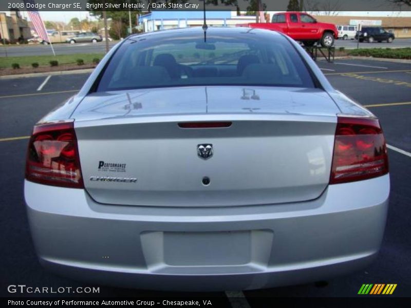 Bright Silver Metallic / Dark Slate Gray 2008 Dodge Charger SE
