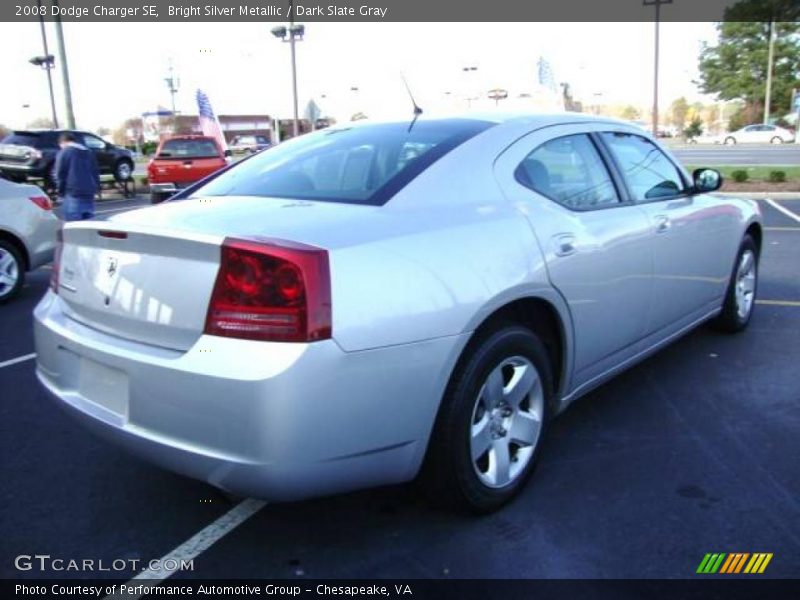Bright Silver Metallic / Dark Slate Gray 2008 Dodge Charger SE