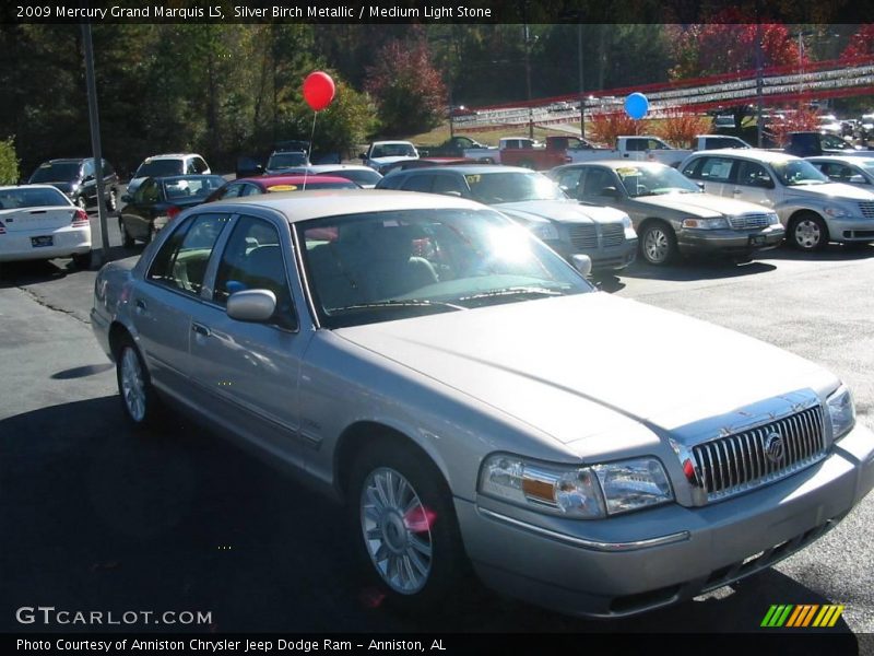 Silver Birch Metallic / Medium Light Stone 2009 Mercury Grand Marquis LS