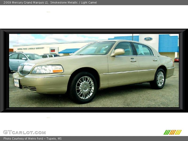 Smokestone Metallic / Light Camel 2009 Mercury Grand Marquis LS
