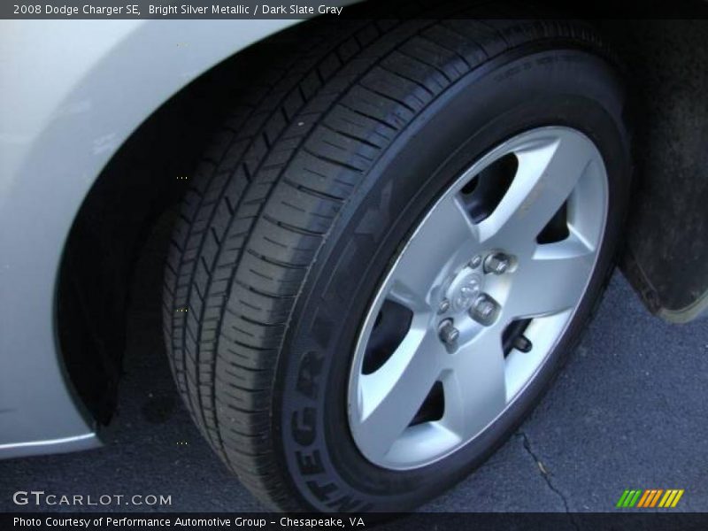 Bright Silver Metallic / Dark Slate Gray 2008 Dodge Charger SE