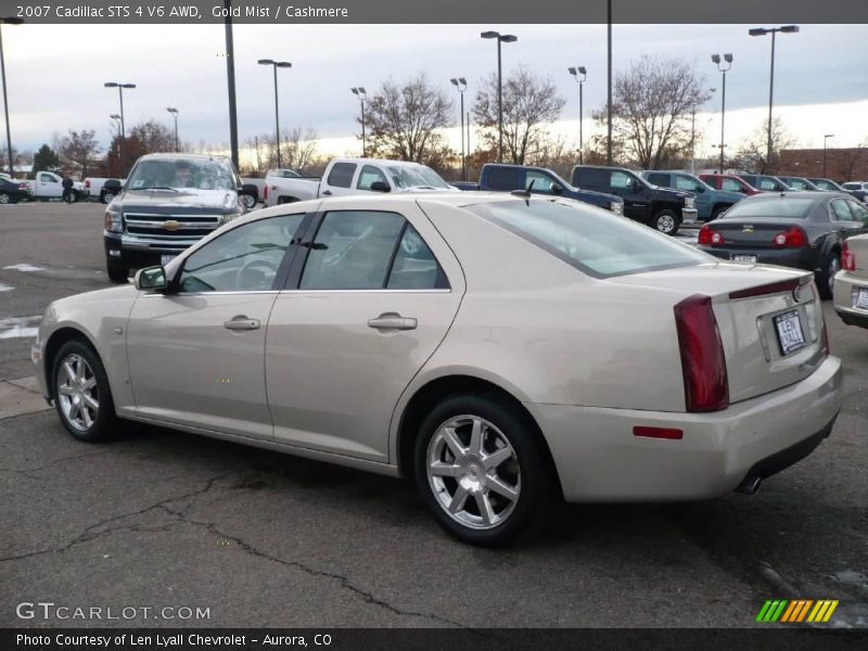 Gold Mist / Cashmere 2007 Cadillac STS 4 V6 AWD